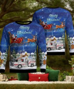 Foxborough, Massachusetts, Foxborough Fire Department Aop Ugly Sweater Family Gift