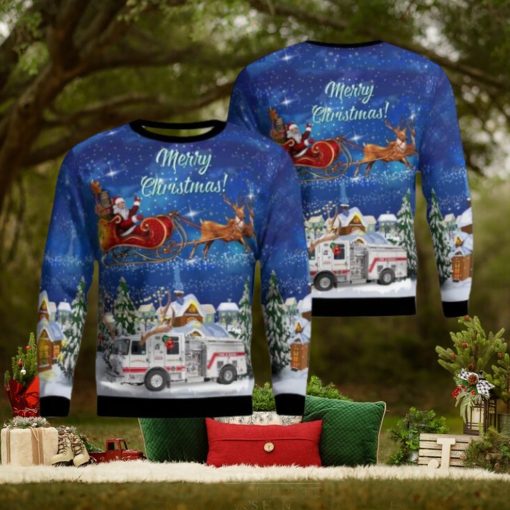 Foxborough, Massachusetts, Foxborough Fire Department Aop Ugly Sweater Family Gift