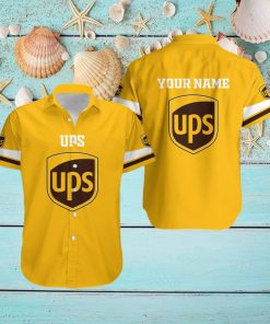 ups Personalized Name Collar Pattern All Over Print Hawaii Shirt Men And Women Gift For Family