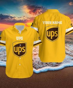 ups Personalized Name Collar Pattern All Over Print Hawaii Shirt Men And Women Gift For Family