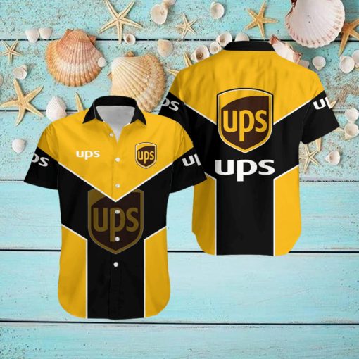ups Unisex Logo Beach Hawaiian Shirt Gift For Fans