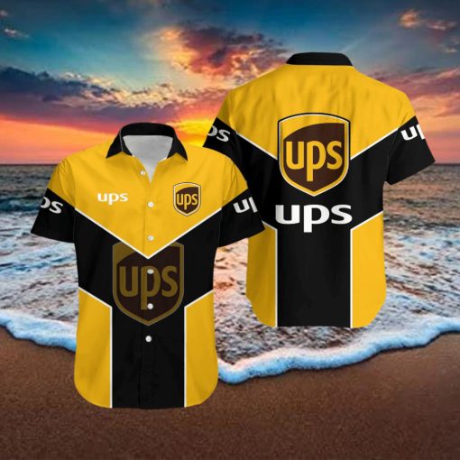 ups Unisex Logo Beach Hawaiian Shirt Gift For Fans