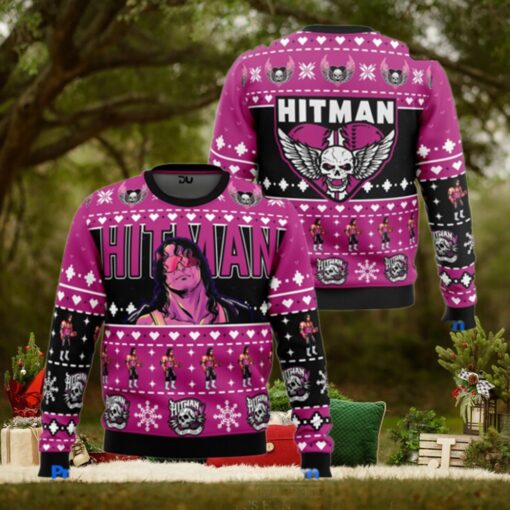 The Hitman Bret Hart Wrestler Ugly Christmas Sweater