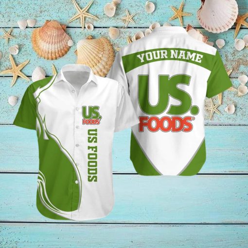 us foods Personalized Name Designer Pattern Aloha Hawaii Shirt Men And Women Gift For Family