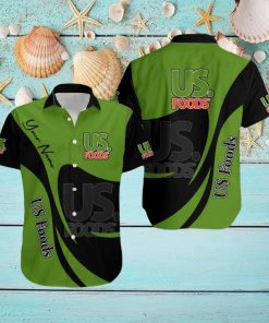 us foods Personalized Name High Quality Brand 3D Hawaiian Shirt Tropical Aloha For Mens