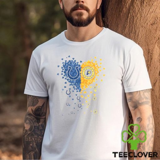 Indianapolis Colts Indiana Pacers Tiny Heart Shape 2023 T Shirt