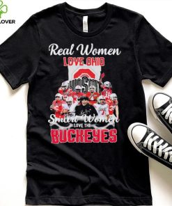 Real Women Love Ohio Team Smart Women Love The Buckeyes Shirt