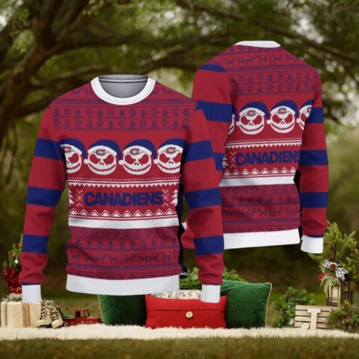 Montreal Canadiens Christmas Reindeer Pattern Ugly Sweater For Men Women