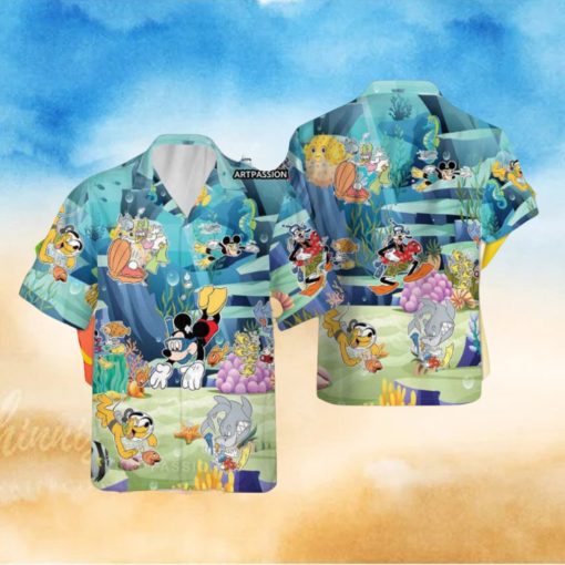 Mickey And Friends Hawaii Shirt, Mickey Aloha Shirt