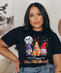 Halloween Thanksgiving Christmas Happy HalloThanksMas Gnomes T Shirt