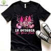 In October We Wear Pink Gnome Breast Cancer Awareness T Shirt