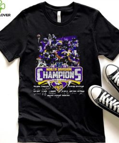 Minnesota Vikings 2022 North Division Champions Signatures Shirt
