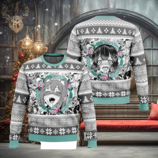 Ahegao Christmas sweater