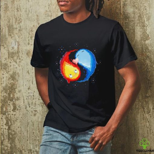 Fire Death Alive A Calcifer and water yin yang cartoon shirt
