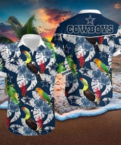 Dallas Cowboys Parrots and Toucans Hawaiian Shirt