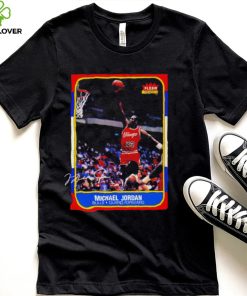 Michael Jordan Chicago Bulls 1986 Rookie Card signature shirt1