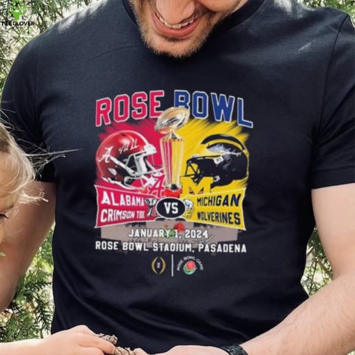 Head To Head Rose Bowl Alabama Crimson Tide Vs Michigan Wolverines January 1 2024 Shirt