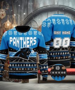 Nfl Carolina Panthers Personalized Ugly Christmas Sweaters 1 Nfl Carolina Panthers Personalized Ugly Christmas Sweaters