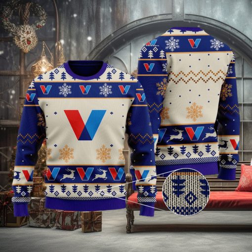 valvoline Brand Logo Ugly Xmas Sweater Gift For Christmas Sweatshirt