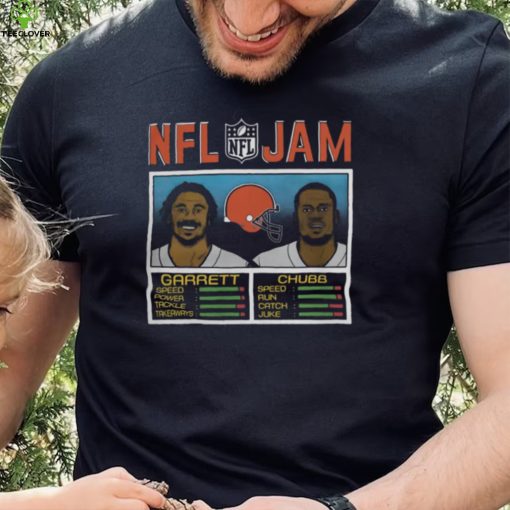 NFL Shop NFL Jam Cleveland Browns Myles Garrett And Nick Chubb T Shirt2
