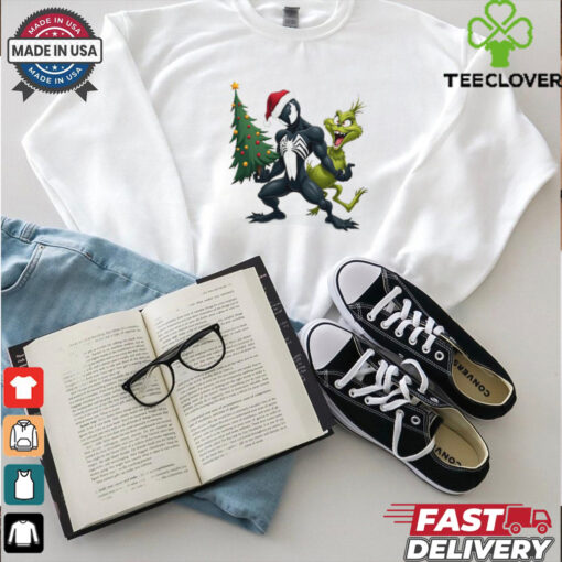 venom and grinchs mischievous christma T Shirt