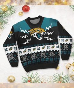 Jacksonville Jaguars NFL Football Team Logo Symbol 3D Ugly Christmas Sweater Shirt Apparel For Men And Women On Xmas Days