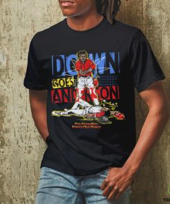FUNNY BASEBALL DOWN GOES ANDERSON T Shirt 3 FUNNY BASEBALL DOWN GOES ANDERSON T Shirt