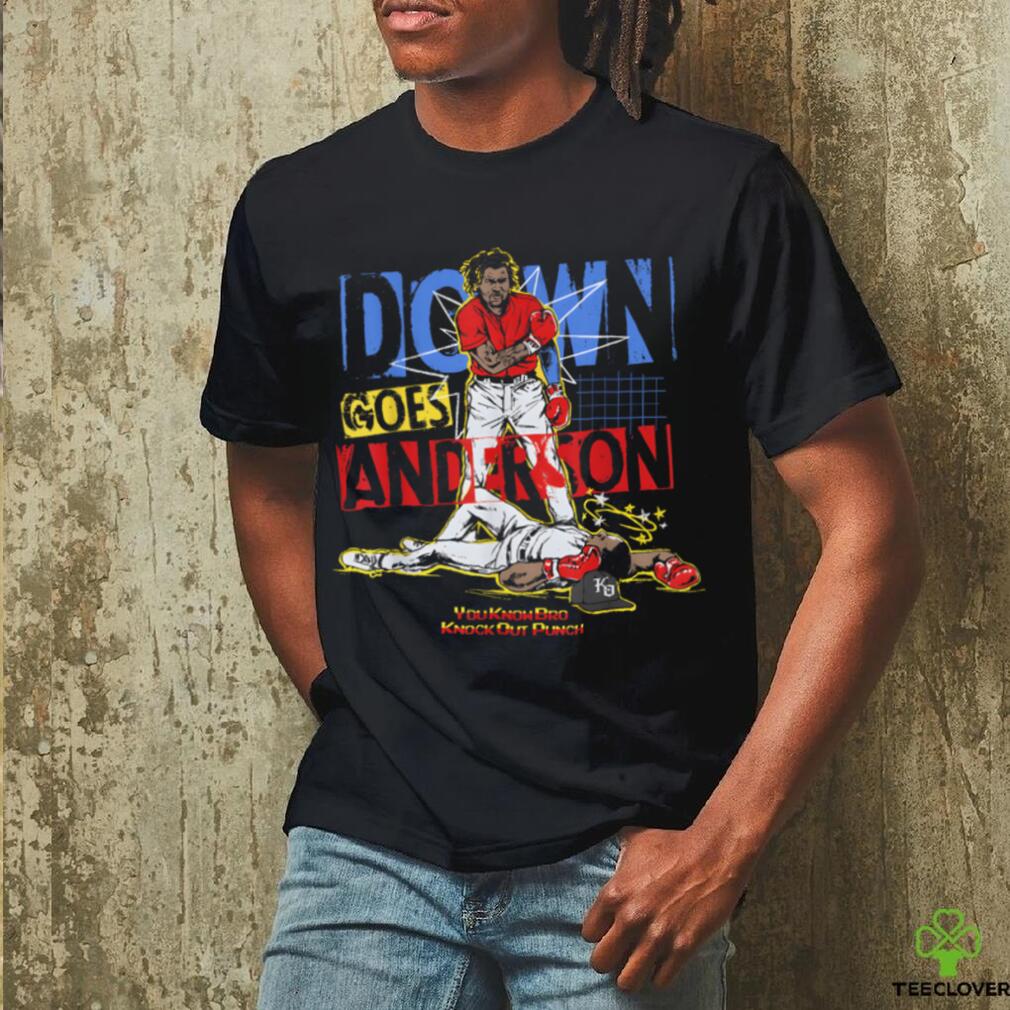 FUNNY BASEBALL DOWN GOES ANDERSON T Shirt FUNNY BASEBALL DOWN GOES ANDERSON T Shirt