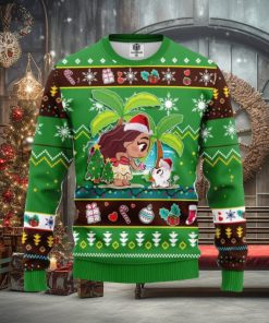 Moana Green Amazing Gift Ugly Christmas 3D Sweater Christmas Gift For Men And Women