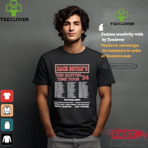 Zach Bryan’s the Quittin Time Tour 2024 Schedule Shirt
