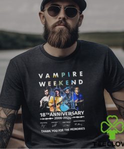 Vampire Weekend 18th Anniversary 2006 2024 Thank You For The Memories T Shirt