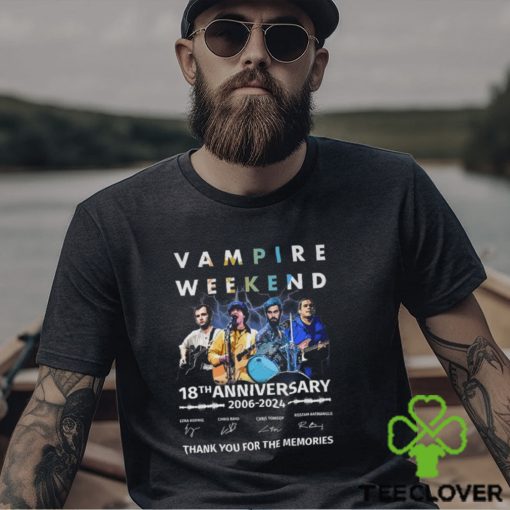 Vampire Weekend 18th Anniversary 2006 2024 Thank You For The Memories T Shirt