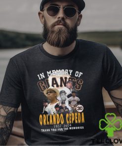 In Memory Of Orlando Cepeda 1937 2024 Thank You For The Memories T Shirt
