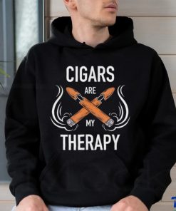 Cigars are my therapy logo shirt