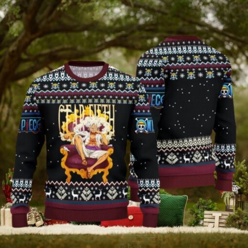 One Piece Gear 5 Sun God Nika Christmas Ugly Christmas Sweater