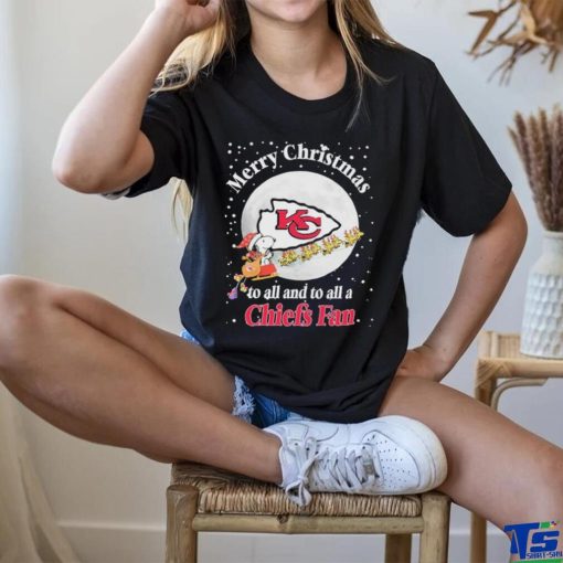 Official Snoopy Merry Christmas To All And To All A Kansas City Chiefs Fan Christmas Shirt