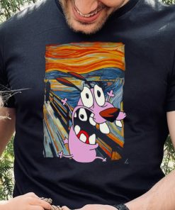 Courage The Cowardly Dog The Scream Cartoon Art T Shirt