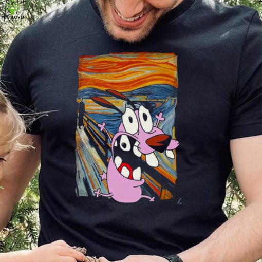 Courage The Cowardly Dog The Scream Cartoon Art T Shirt