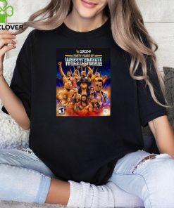 wWE 2K24 Forty Years Of Wrestlemania Edition All Legends Icons Superstar Game Cover Poster Shirt