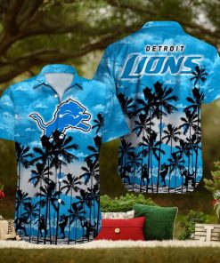 Detroit Lions Mascot Design Hawaiian Shirt