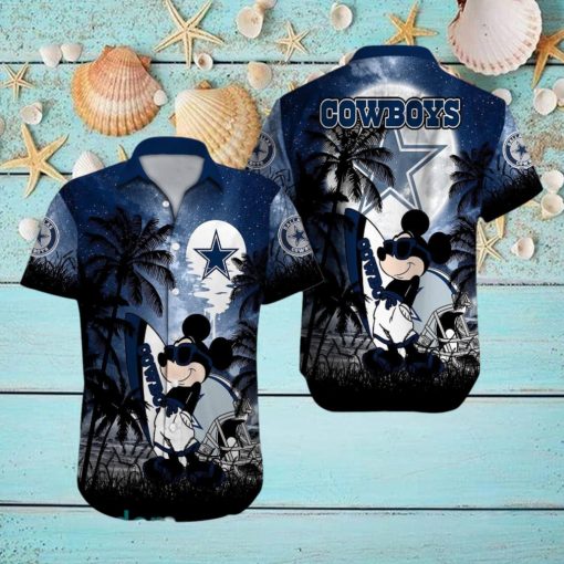 Dallas Cowboys NFL Team Logo Baby Yoda Hawaiian Shirt