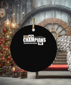 washington huskies 2023 pac 12 football conference champions locker room ornament Circle