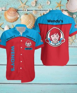 wendy’s Custom Name Unisex Pattern Beach Hawaiian Shirt Gift For Men And Women Vintage Tropical Summer