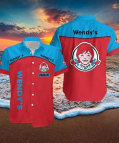 wendy’s Custom Name Unisex Pattern Beach Hawaiian Shirt Gift For Men And Women Vintage Tropical Summer