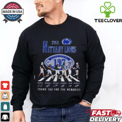 Penn State Nittany Lions 137th Anniversary 1887 2024 Abbey Road thank you for the memories shirt