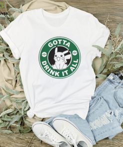 Gotta Drink It All Pokemon Starbuck Parody Pikachu shirt