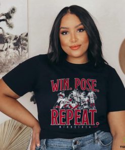 win pose repeat shirt