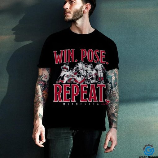 win pose repeat shirt