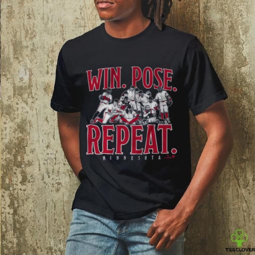 win pose repeat shirt
