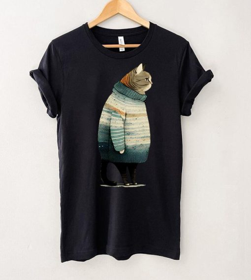 winter cat print Sweathoodie, sweater, longsleeve, shirt v-neck, t-shirt